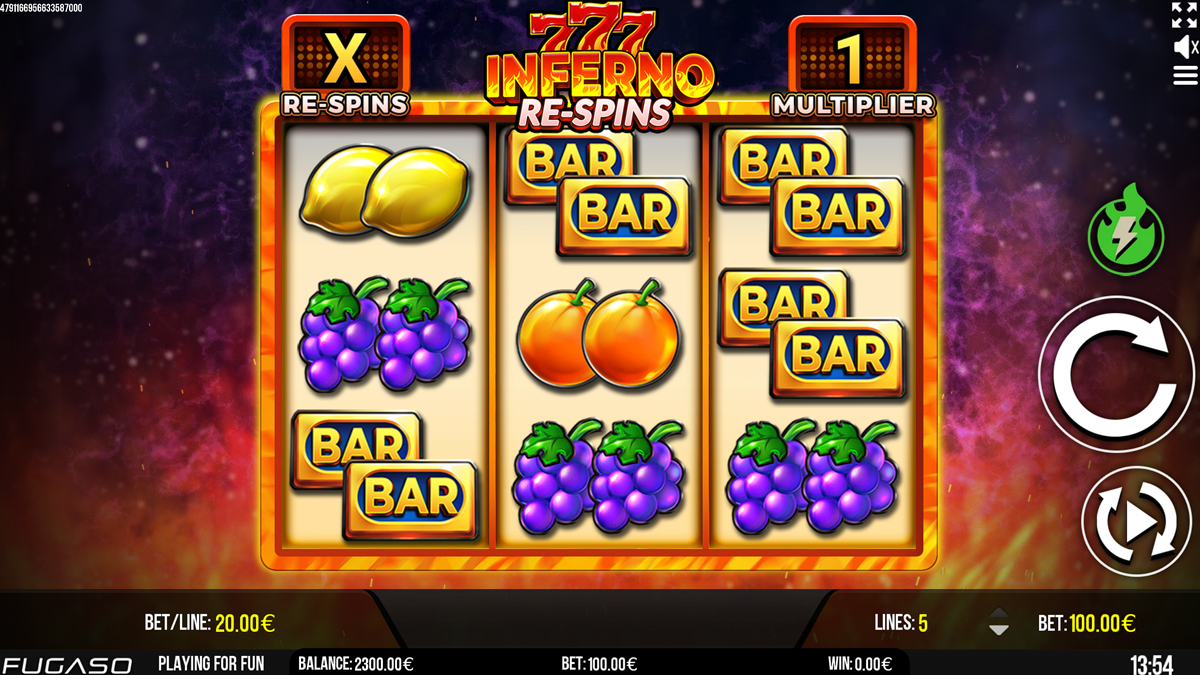  Inferno 777 Re-spins